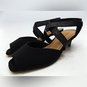 Mark Lemp Classics by Walking Cradles Black Strappy Heels
